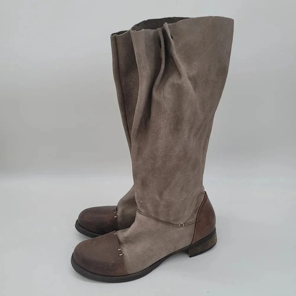 L'Estrosa Western Womans Genuine Leather Brown Tan Made In ITALY Sz 39 Us 8.5 - Picture 1 of 11